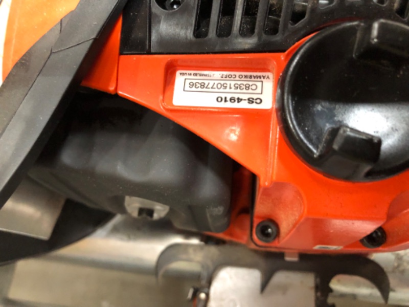 Photo 4 of **UNKNOWN IF FUNCTIONAL UNABLE TO TEST, PARTS ONLY** ECHO 20 in. 50.2 cc 2-Stroke Gas Rear Handle Chainsaw