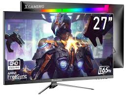 Photo 1 of 27-inch QHD Gaming Monitor 144Hz/165Hz Refresh Rate,2560 x 1440p ELED Screen,1ms,FreeSync G-Sync Compatible,Eye Care HDR Display,HDMI DisplayPort with Speakers and Rainbow Lights,VESA
