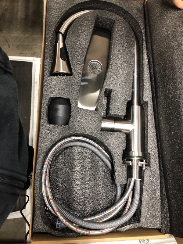 Photo 1 of AMAZING FORCE Kitchen Faucet with Pull Down Sprayer 2 Modes Stainless Steel Kitchen Sink Faucet 