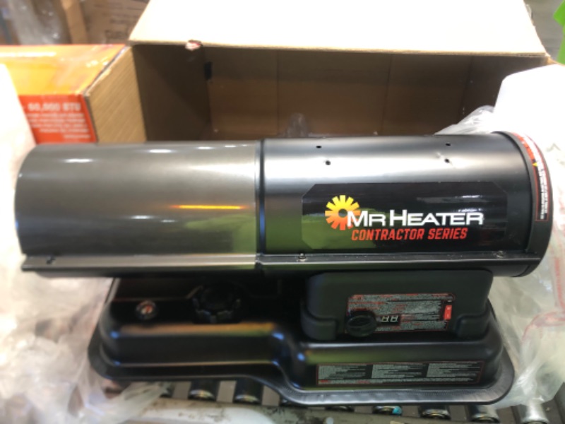 Photo 3 of **PARTS ONLY** Mr. Heater Contractor 80,000 BTU Black Forced Air Kerosene/Diesel Space Heater with Thermostat