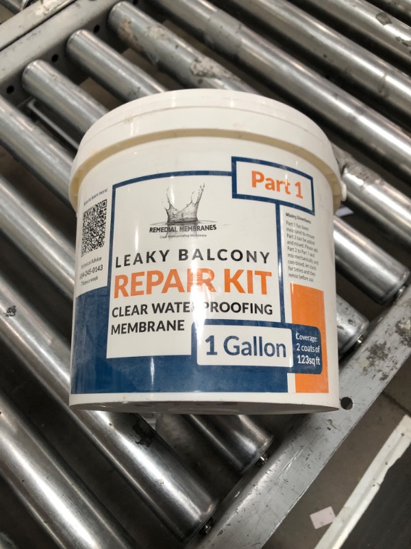 Photo 2 of 1 Gal. Small Leaky Balcony Repair Kit - Clear Waterproofing Membrane - Waterproofing Polyurethane Sealant