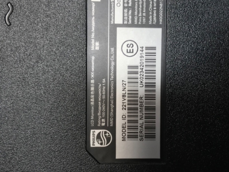 Photo 1 of PHILIPS Computer Monitors 22 inch Class Thin Full HD (1920 x 1080) 75Hz Monitor, VESA, HDMI & VGA Port, 4 Year Advance Replacement Warranty, 221V8LN 22" Class Full HD | VA