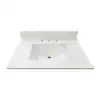 Photo 1 of 
Home Decorators Collection
31 in. W x 22 in D Quartz White Rectangular Single Sink Vanity Top in Snow White