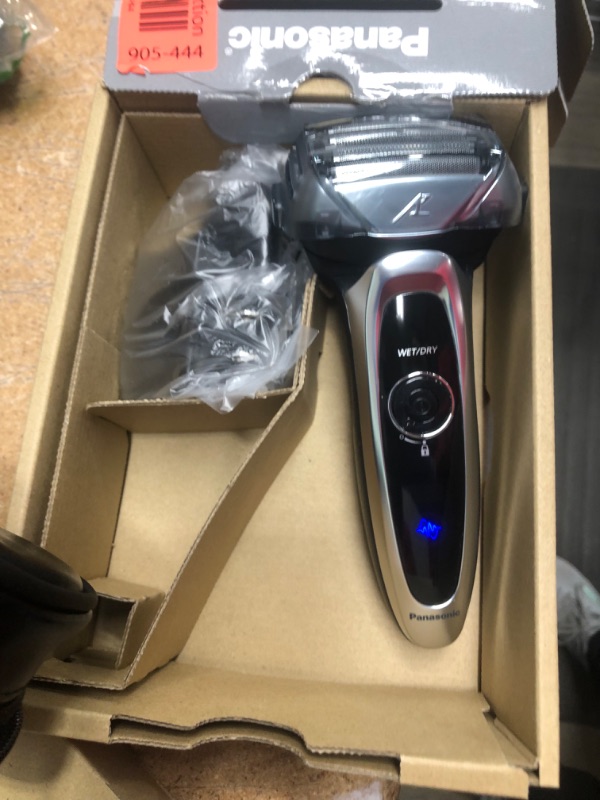 Photo 2 of Panasonic ARC5 Electric Razor for Men with Pop-Up Trimmer, Wet/Dry 5-Blade Electric Shaver with Intelligent Shave Sensor and Multi-Flex Pivoting Head – ES-LV65-S (Silver) LV65 Electric Shaver