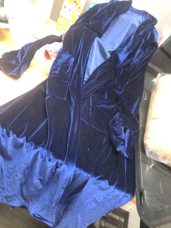 Photo 1 of large blue velvet robe