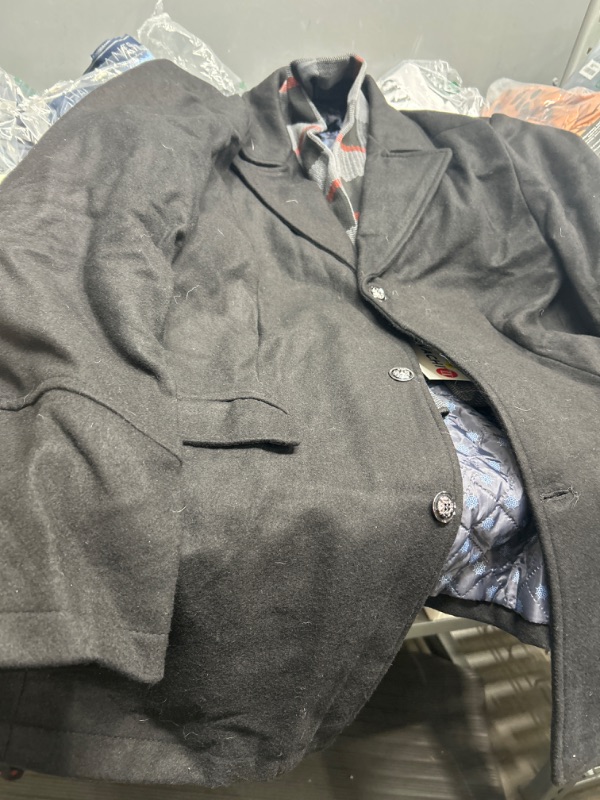 Photo 1 of mens black xl overcoat