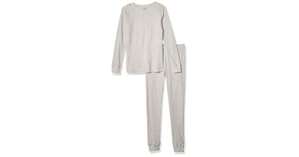 Photo 1 of Essentials Women's Thermal Long Underwear Set, Heather Grey, Medium
