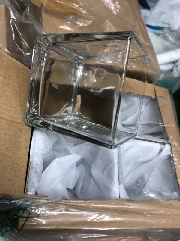 Photo 1 of 12 glass squared mini vases