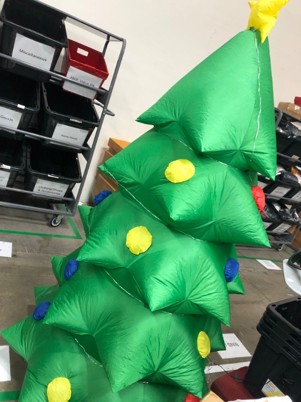 Photo 2 of ** , unable to test lighting**
7 FT Inflatable Christmas Tree Decorations with Flame LED Light Inflatables Outdoor Decorations Blow Up Yard Decorations with LED Lights Built-in for Xmas Holiday Party Indoor Garden Lawn Décor