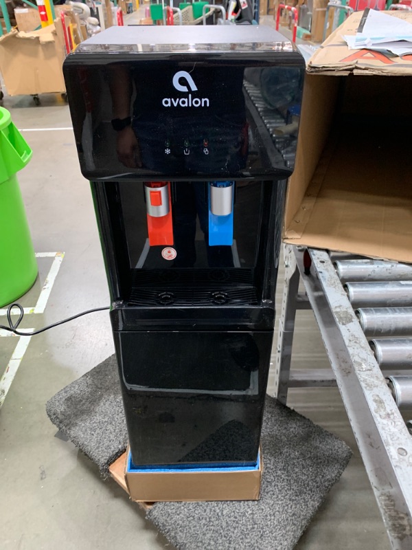 Photo 2 of ***NONREFUNDABLE - NOT FUNCTIONAL - FOR PARTS ONLY - SEE COMMENTS***
Avalon A6BLWTRCLRBLK Touchless Bottom Loading Cooler Dispenser-Hot & Cold Water, Child Safety Lock, Innovative Slim Design, Holds 3 or 5 Gallon Bottles-UL/Energy Star Approved-Black Blac