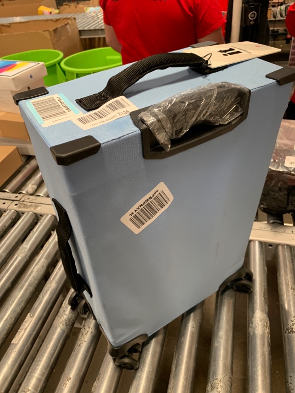 Photo 3 of it luggage MaXpace 22" Softside UltraLight Carry-On Spinner, Placid Blue 22" Placid Blue