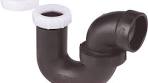 Photo 1 of 1-1/2 in. x 1-1/4 in. ABS DWV Hub x Slip-Joint P-Trap
