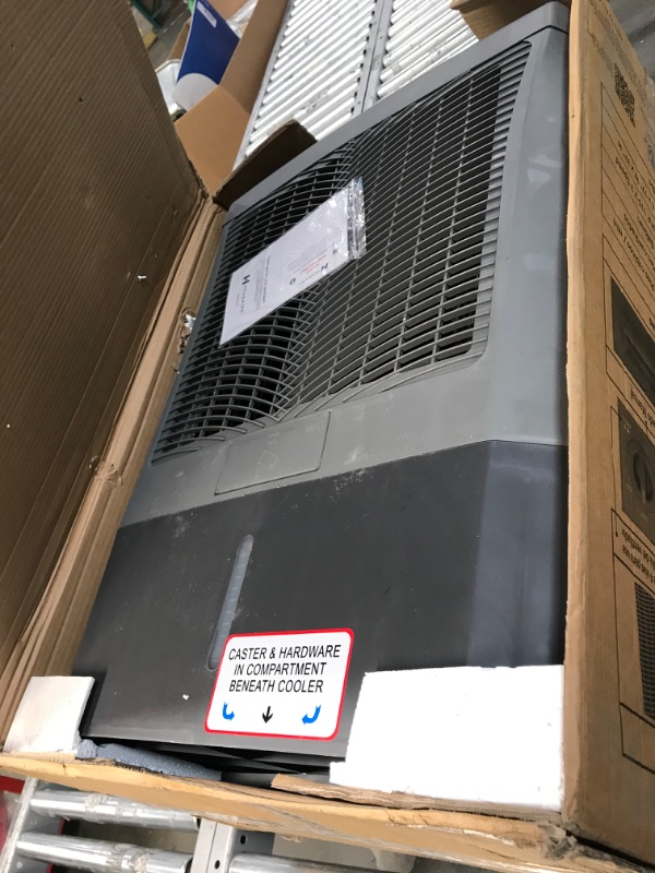 Photo 2 of **SEE NOTES**Hessaire MC37M Portable Evaporative Cooling Fan, Indoor/Outdoor High Temp Low Humidity Environments, 3100 CFM, 950 sq. ft., 3-Speed Fan, 59 dB, Gray 3,100 CFM