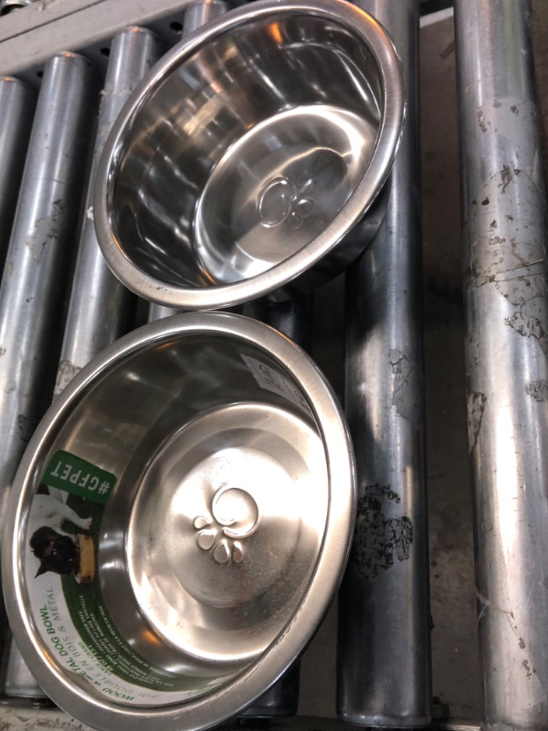 Photo 2 of , 2 Stainless Steel Bowls for Food or Water I