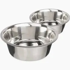 Photo 1 of , 2 Stainless Steel Bowls for Food or Water I