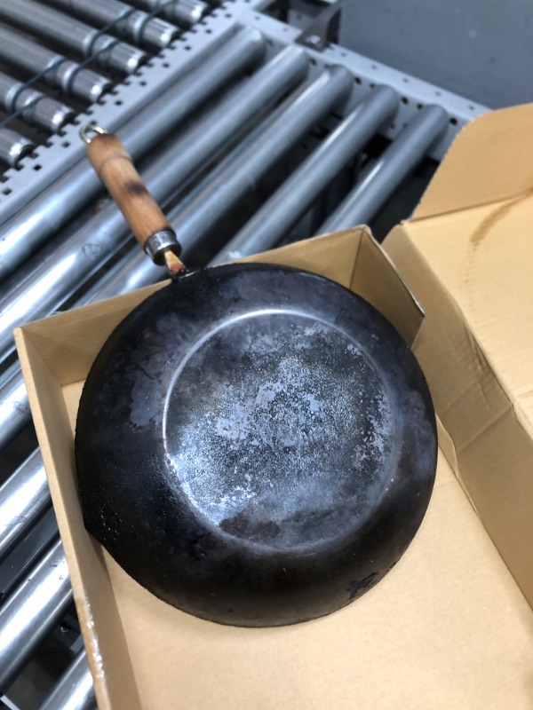 Photo 3 of ??????(Riverlight) River Light Iron Frying Pan, Kyoku, Japan, 11.8 inches (30 cm), Induction Compatible, Wok, Made in Japan 30cm Single Item fried pot