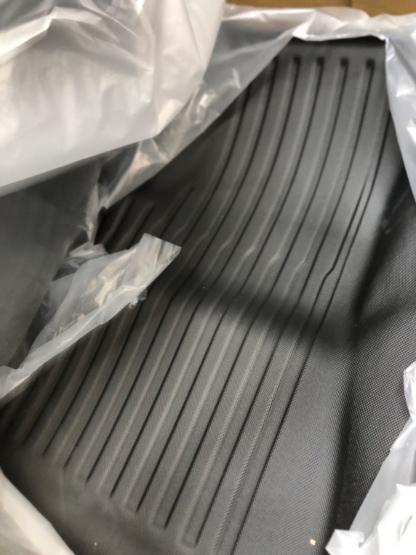 Photo 3 of 2024 New Version Tesla Model 3 Highland Floor Mats Custom Fit All Weather TPE Cargo Liner Cargo Trunk Accessories,Compatible 2021 2022 Tesla Model 3 (2024 Model 3 Full Floor Mat Kit) 2024 Model 3 Full Floor Mats Set