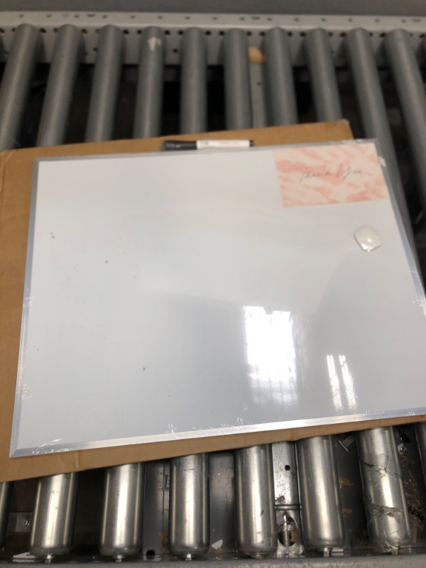 Photo 2 of U Brands Magnetic Dry Erase Board, 16 x 20 Inches, Silver Aluminum Frame, Marker Included (356U00-01)