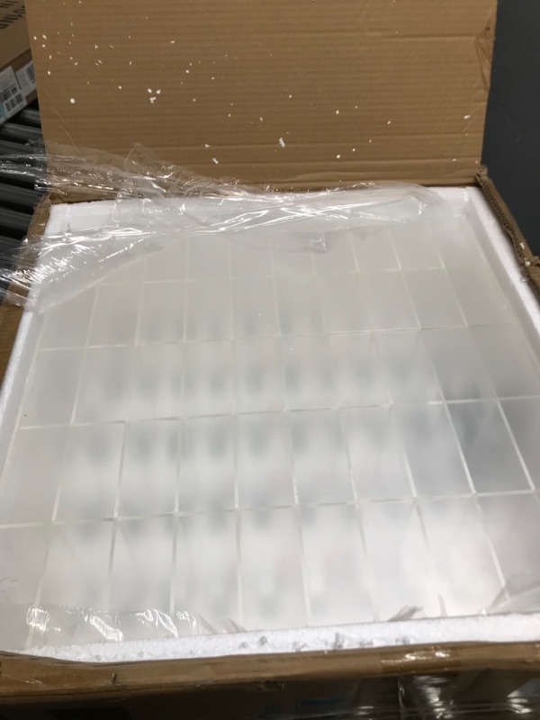 Photo 1 of Threan Cell Phone Locker Box Clear Cell Phone Storage Acrylic Cell Phone Lock Box with Door Locks and Keys Wall Mounted Cell Phones Storage Cabinet for Office School Classroom Factory (50 Slots)