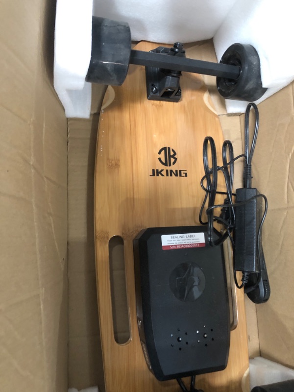 Photo 3 of (PARTS ONLY)Jking Electric Skateboard Electric Longboard with Remote Control Electric Skateboard,700W Hub-Motor ,16.7 MPH Top Speed,8.2 Miles Range,3 Speeds Adjustment,12 Months Warranty