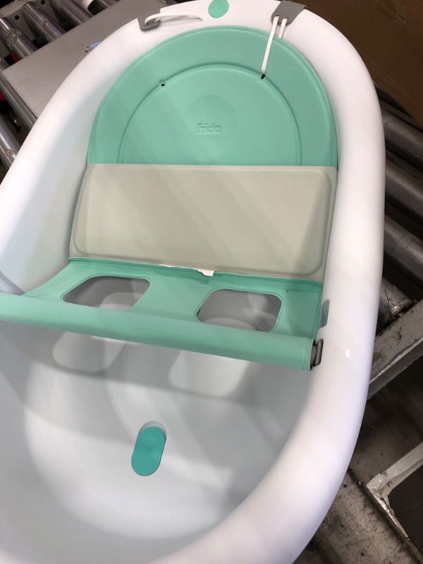 Photo 2 of 4-in-1 Grow-with-Me Bath Tub by Frida Baby Transforms Infant Bathtub to Toddler Bath Seat with Backrest for Assisted Sitting in Tub