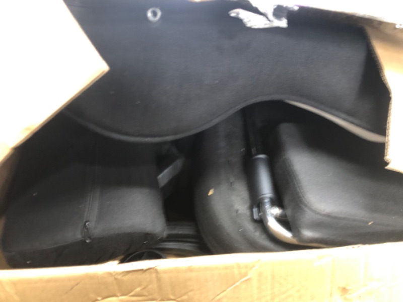 Photo 1 of SITMOD Gaming Chair with Footrest-PC Computer Ergonomic Video Game Chair-Backrest and Seat Height Adjustable Swivel Task Chair for Adults with Headrest and Lumbar Support(Blackwhite)-Fabric Black-white