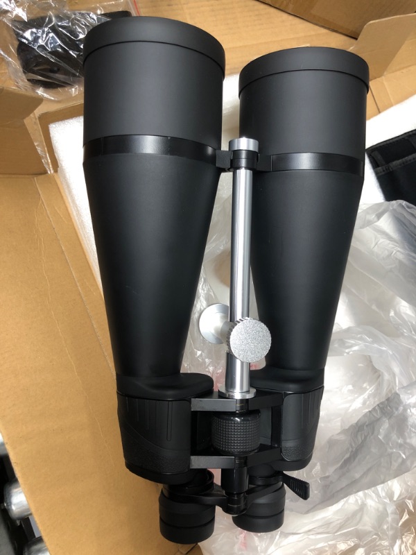 Photo 2 of ESSLNB 15-30X80 Zoom Astronomy Binoculars with Built-in Tripod Mount Giant Binoculars with Phone Adapter and Case for Bird Watching Hunting and Stargazing