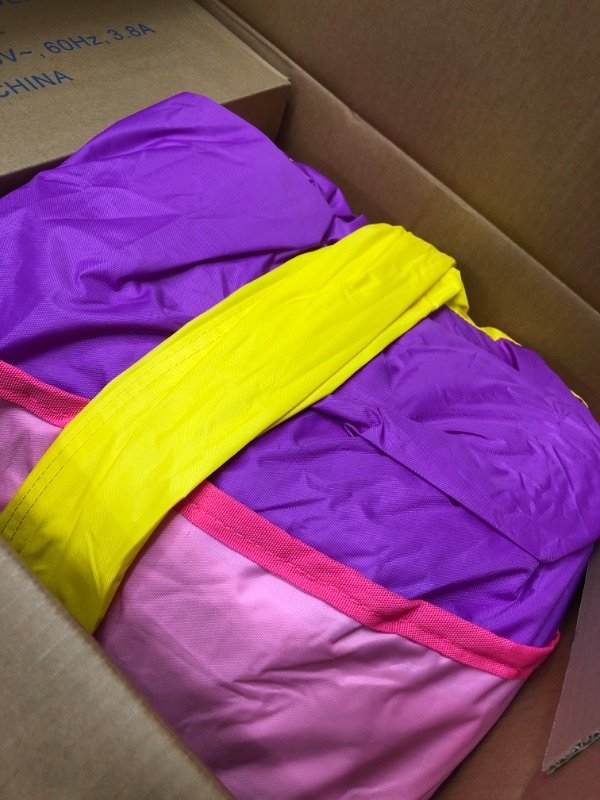 Photo 1 of Action Air Bounce House, Princess Inflatable Bounce House with Blower, Pink Bouncy House for Girls, Flying Unicorn Theme Bouncy Castle, Durable Sewn and Extra Thick, for Kids