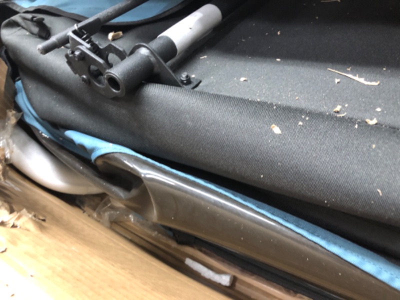 Photo 1 of ***USED - HAS HOLES IN IT - LIKELY MISSING PARTS - UNABLE TO VERIFY FUNCTIONALITY***
Thule Courier Bicycle Trailer/Stroller Aegean Blue