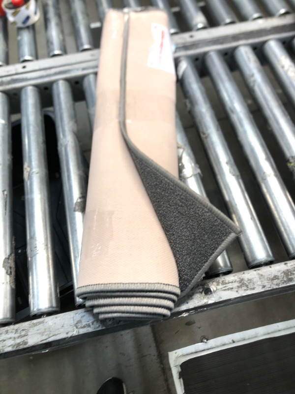 Photo 1 of Solid Grey 2x6 Washable Runner Rug with Rubber Backing Non Slip - Area Rugs for Living Room, Entryway, Kitchen, Hallway, Bedroom, Actual Size 2'2" x 6' Solid Grey Runner - 2'2" x 6'