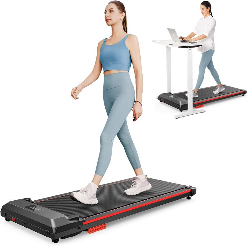 Photo 1 of (READ FULL POST) UREVO Walking Pad,Under Desk Treadmill for Office and Home, Portable Walking Jogging Machine with Remote Control and LED Display
