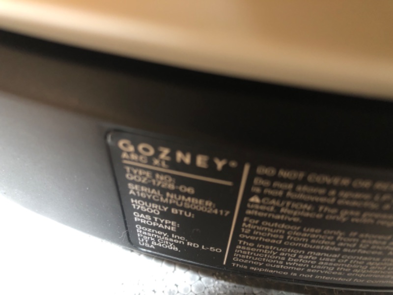 Photo 1 of Gozney Arc XL Propane Gas Compact Outdoor Pizza Oven Cooks 16" Pizza Bone White