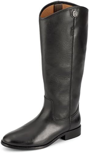 Photo 1 of Frye Melissa Button 2 Equestrian-Inspired Tall Boots for Women Made from Hard-Wearing Vintage Leather with Antique Metal Hardware and Leather Outsole – 15 ½” Shaft Height size 9.5 Black