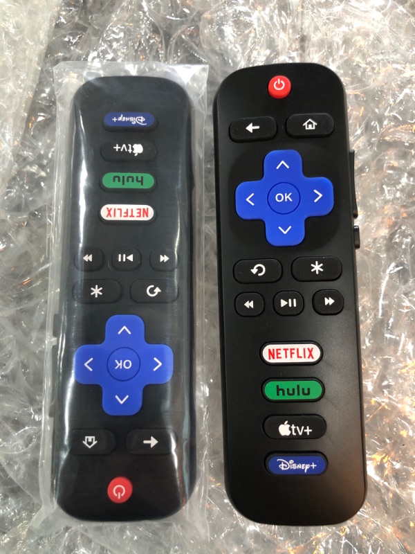 Photo 2 of ?Pack of 2? New Universal TV Remote for All Roku TV?Replacement Remote Compatible Only for Roku TV Remote, Replacement for TCL Roku/for Hisense Roku/for Onn Roku TV(Not for Roku Stick and Box) 2 pieces