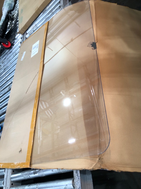 Photo 2 of [Upgraded Version] Crystal Clear 1/5" Thick 47" x 35" Heavy Duty Hard Chair Mat, Can be Used on Carpet or Hard Floor 1Pack - 35'' x 47'' x 1/5'' Hard Material - for Carpets & Hard Floors