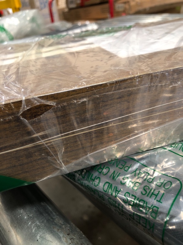 Photo 1 of BAYKA Floating Shelves, Wall Mounted Rustic Wood Shelves for Bathroom, Bedroom, Living Room, Kitchen, Office, 23" Hanging Shelf for Books/Storage/Decor with 22lbs Capacity (Rustic Brown,Set of 2)