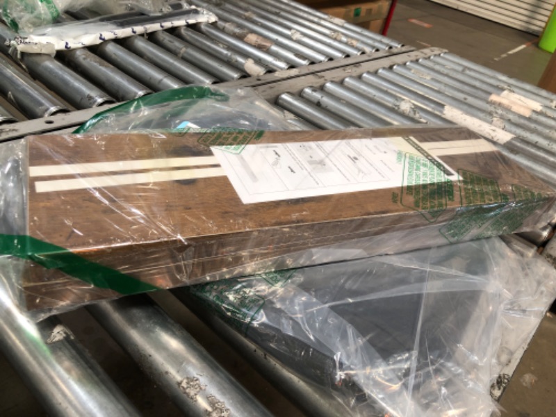 Photo 1 of BAYKA Floating Shelves, Wall Mounted Rustic Wood Shelves for Bathroom, Bedroom, Living Room, Kitchen, Office, 23" Hanging Shelf for Books/Storage/Decor with 22lbs Capacity (Rustic Brown,Set of 2)