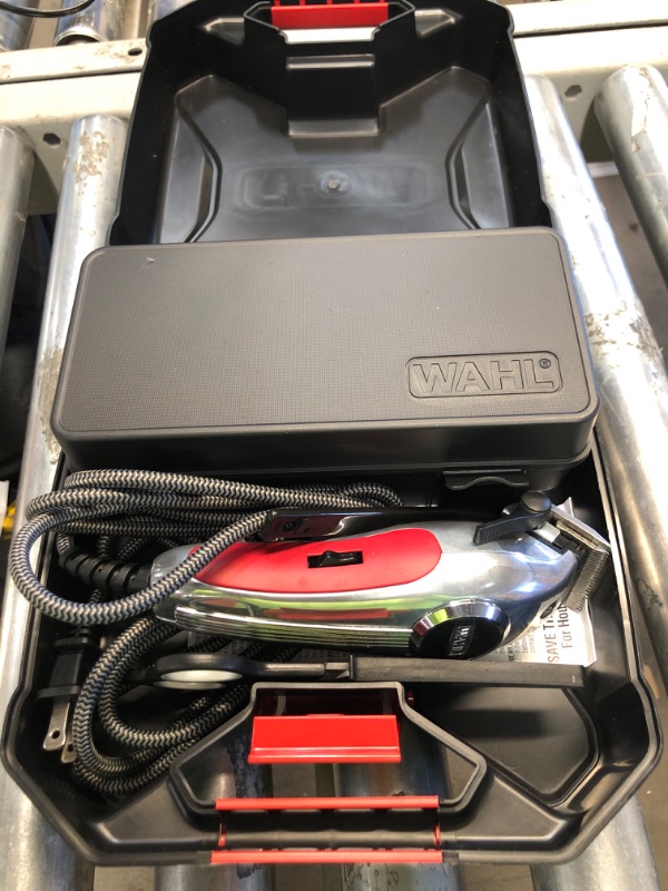 Photo 2 of Wahl USA Metal Hair Cutting Clipper Kit with Double Insulation for Ultra Quiet Operation and Cooler Operating Temperatures, Metal Housing with Bonus Hair Clipping Guard Caddy - Model 3000097