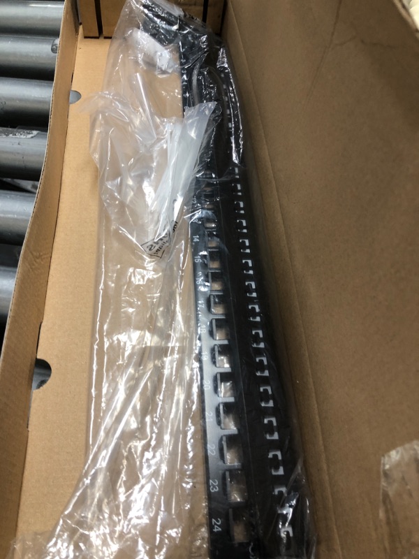 Photo 2 of cable matters rack or wall mount 24-port cat6 /cat 6 keystone patch panel (blank patch panel)