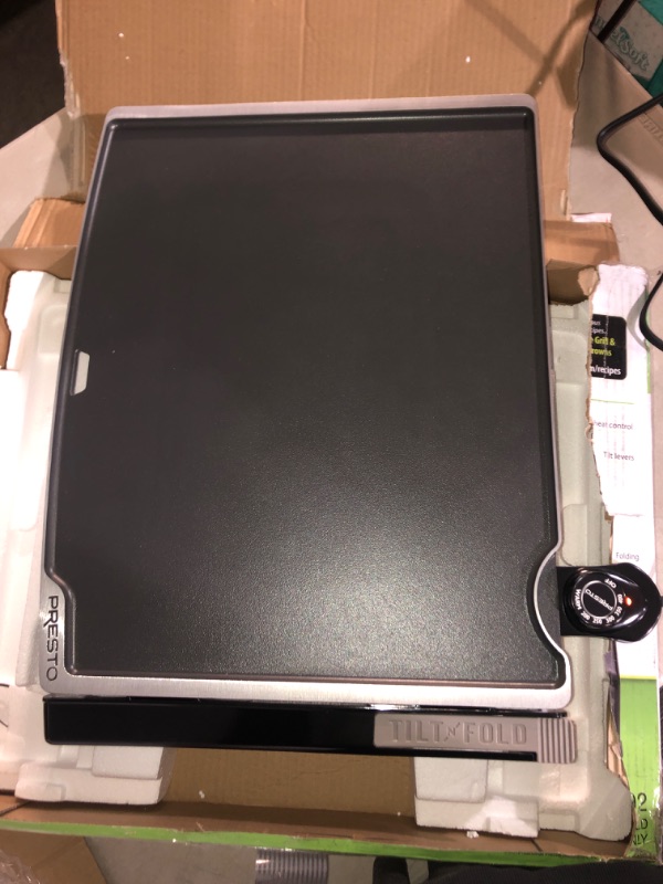 Photo 1 of (READ FULL POST) Presto 07073 Electric Tilt-N-fold Griddle, 19", Black
