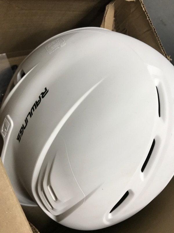 Photo 1 of Rawlings | R16 VELO Baseball Batting Helmet | Matte | Junior & Senior Sizes | Multiple Styles Senior Matte White