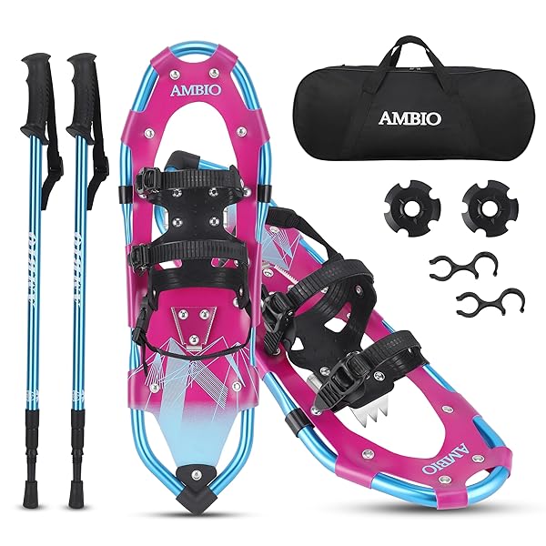 Photo 1 of AMBIO Light Weight Snowshoes For Men Women Youth Kids, Aluminum Snow Shoes
