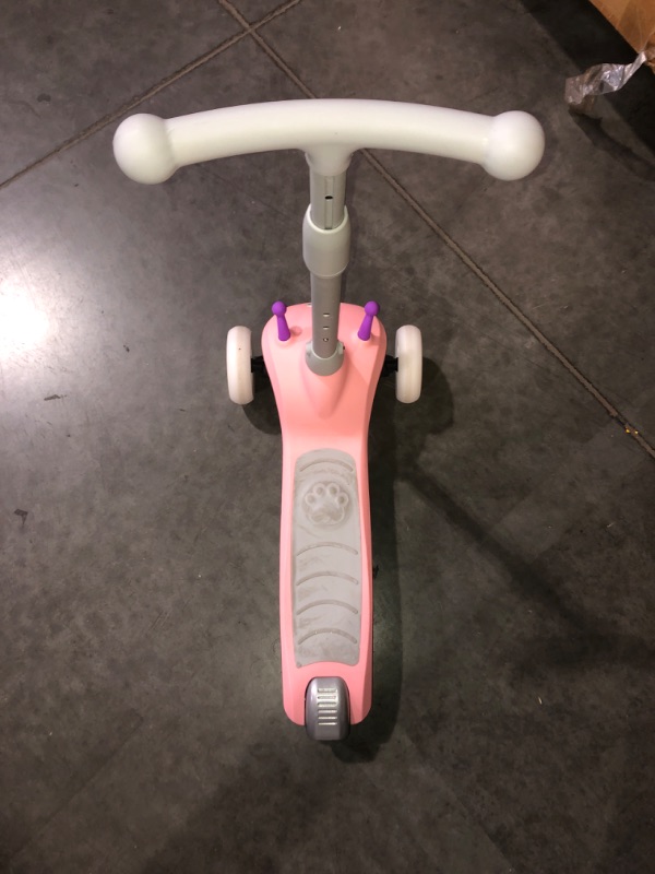 Photo 3 of (READ FULL POST) Electric Scooter for Kids Gobazaar, LED Light-up Wheels, 3 Height Adjustable, C-Shaped Handle, Lean-to Steer Design, 3 Wheel Scooter for Kids 2-8Y, Best Children's Gifts Pink