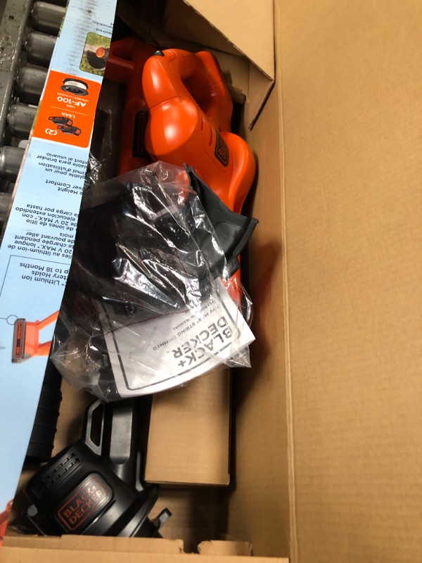 Photo 2 of *Missing shield and charger*vBLACK+DECKER 20V MAX Lithium String Trimmer/Edger