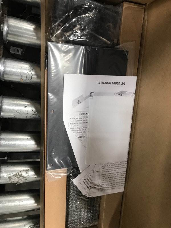 Photo 1 of Aluminum Alloy Removable Table Leg RV, 360 Degree Rotation Laptop Table Leg, Height Adjustable Table Leg Bracket for RV Caravan Motorhome Yachts, Easy to Install (Upgrade Black) Black RV Table Leg