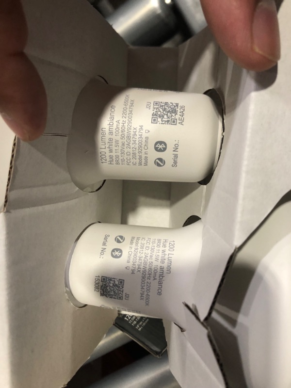Photo 3 of Philips Hue White Ambiance BR30 LED Smart Bulbs (Bluetooth Compatible), 2 Count (Pack of 1)