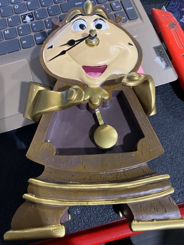 Photo 2 of Beauty and The Beast cogsworth?cogsworth Clock?Alarm Clock Pendant?Suitable for Home Decoration, Wedding Table, Christmas Party, Beauty and The Beast Gifts for Women