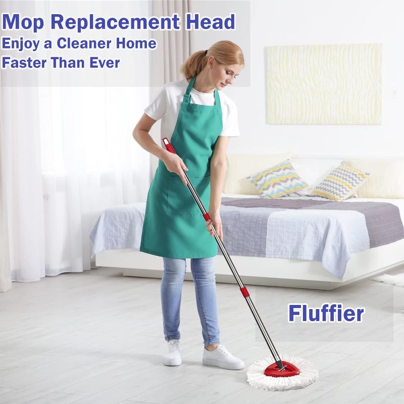 Photo 1 of **MISSING MOP**
Spin Mop Replacement Head 4 Pack Mop Refill Compatible with Ocedar BUCKET
