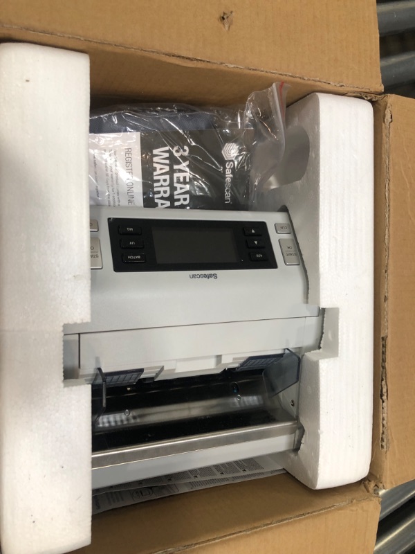 Photo 2 of **SEE NOTES** Safescan 2250 Money Counter Machine with Counterfeit Detection, Multi-Currency, Add/Batch Modes, LCD-Display, High-Speed Counts and Sorts 1,000 bills per minute, 3 Point Counterfeit Check 1,000 bills per minute UV, MG & Size Detection