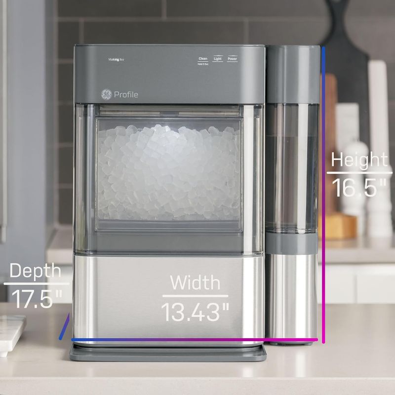 Photo 5 of (READ FULL POST) GE Profile Opal 2.0 | Countertop Nugget Ice Maker | Ice Machine with WiFi Connectivity | Smart Home Kitchen Essentials | Stainless Steel Stainless Steel Ice Maker